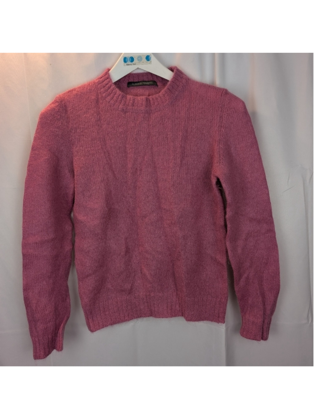 Alberta Ferretti Pink Mohair/Wool sweater size 4 in EUC